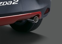Sportowa końcówka tłumika chromowana DA6CV4260A, Mazda 2 DJ1, 2 DJ1 (2020)