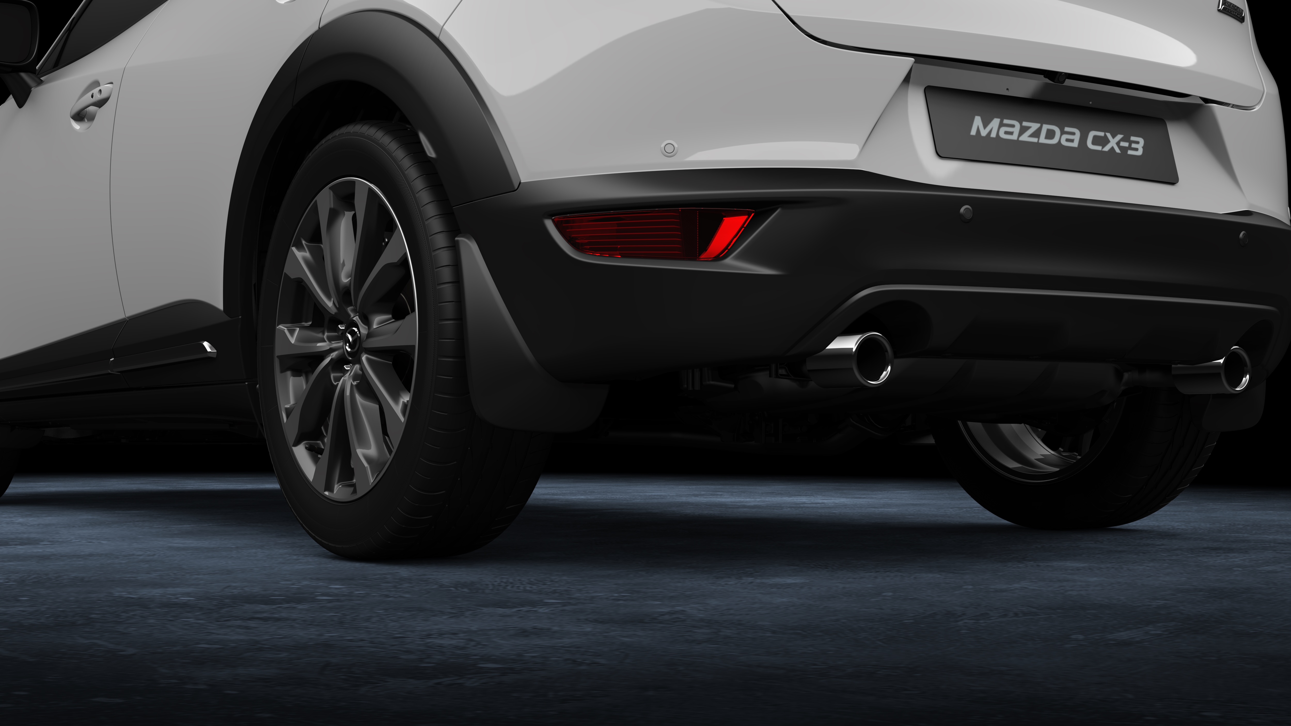Chlapacze tylne, czarne (w kolorze materiału) DB2PV3460, Mazda CX-3 DJ1, CX-3 DJ1 (2018), CX-3 DJ1 (2021) #1
