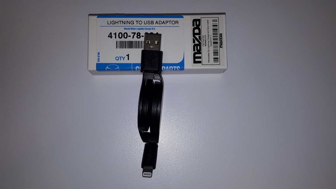 Kabel, przewód zwijany Mazda, USB - Lightning Apple iPhone 410078334 #2
